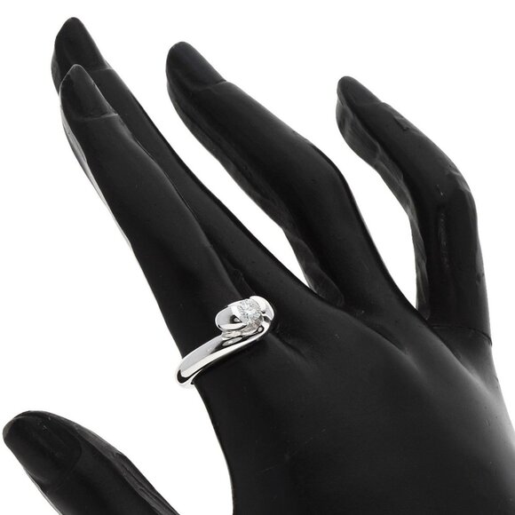 CHAUMET 18k White Gold Diamond Ring - Picture 7 of 9